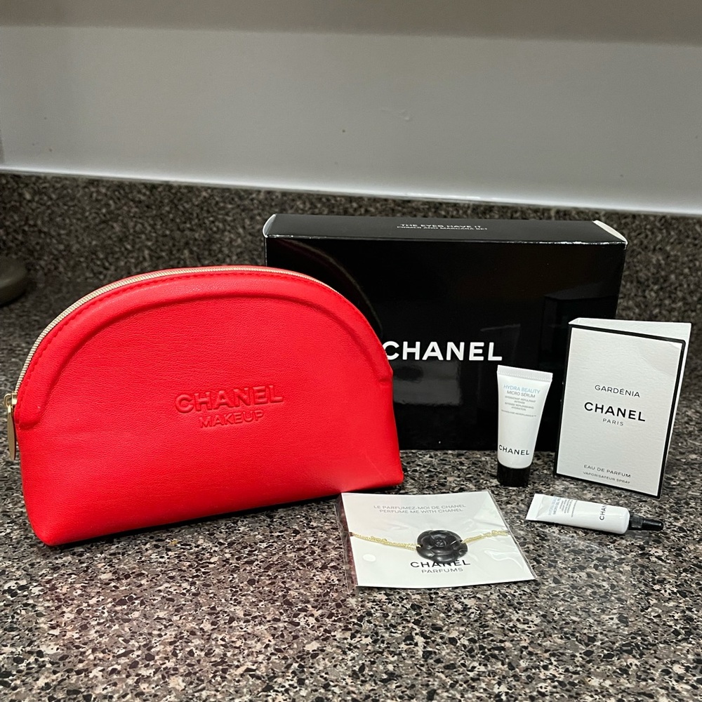 Chanel makeup bag